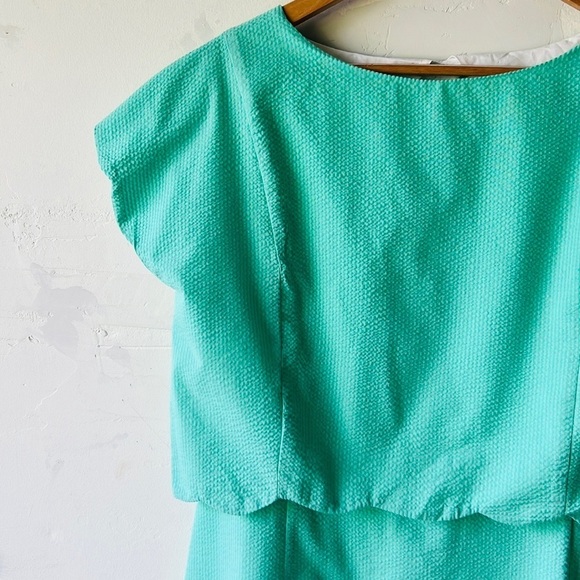 Lauren James Sullivan Solid Seersucker Dress in Seafoam - Picture 4 of 9